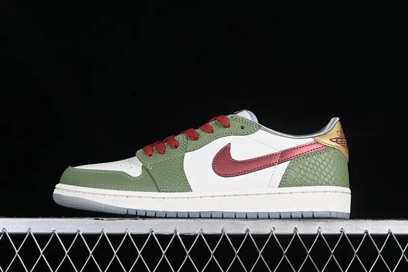 All categories Air Jordan Jordan series basketball shoes Air Jordan 1 Low G version pure original Air Jordan 1 Low CNY "Year of the Drago" AJ1 Joe 1 Year of the Dragon Limited Qinglong low-top cultural casual sneakers FN3727-100